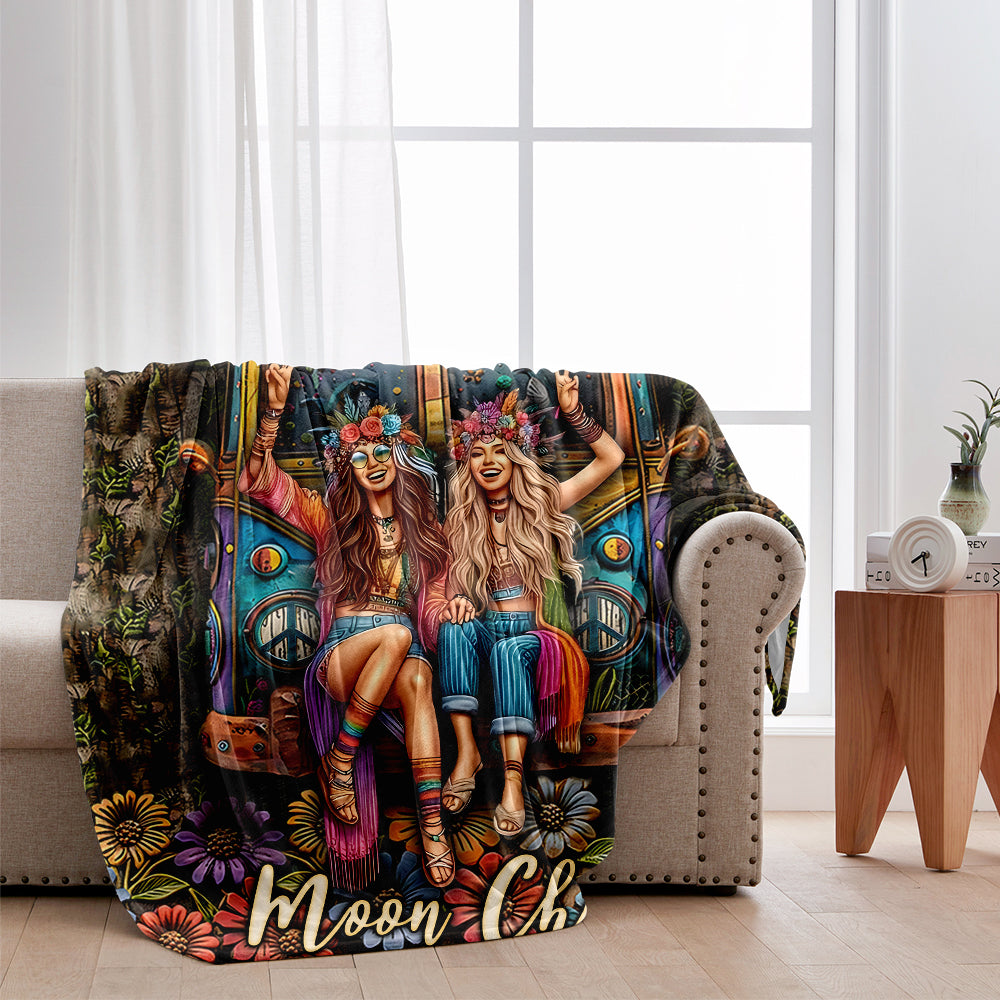 Stay Wild Moon Child - Personalized Hippie Blanket