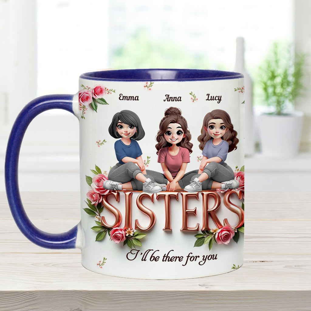 Sisters - Personalized Bestie Accent Mug