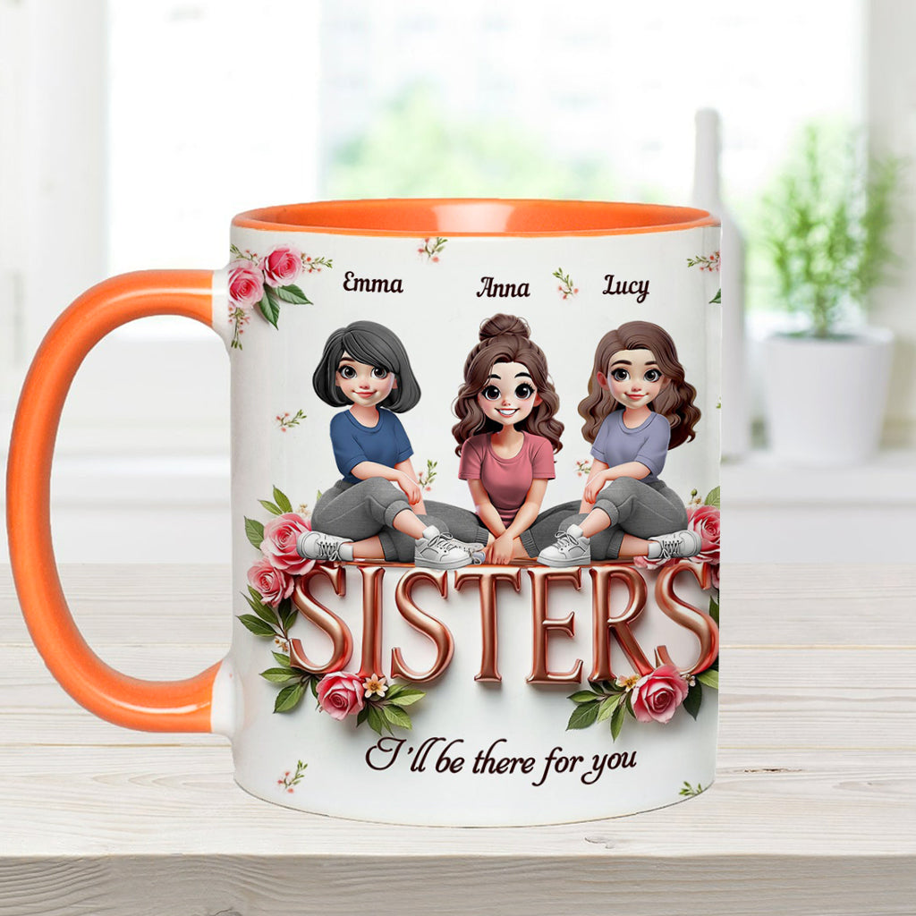 Sisters - Personalized Bestie Accent Mug