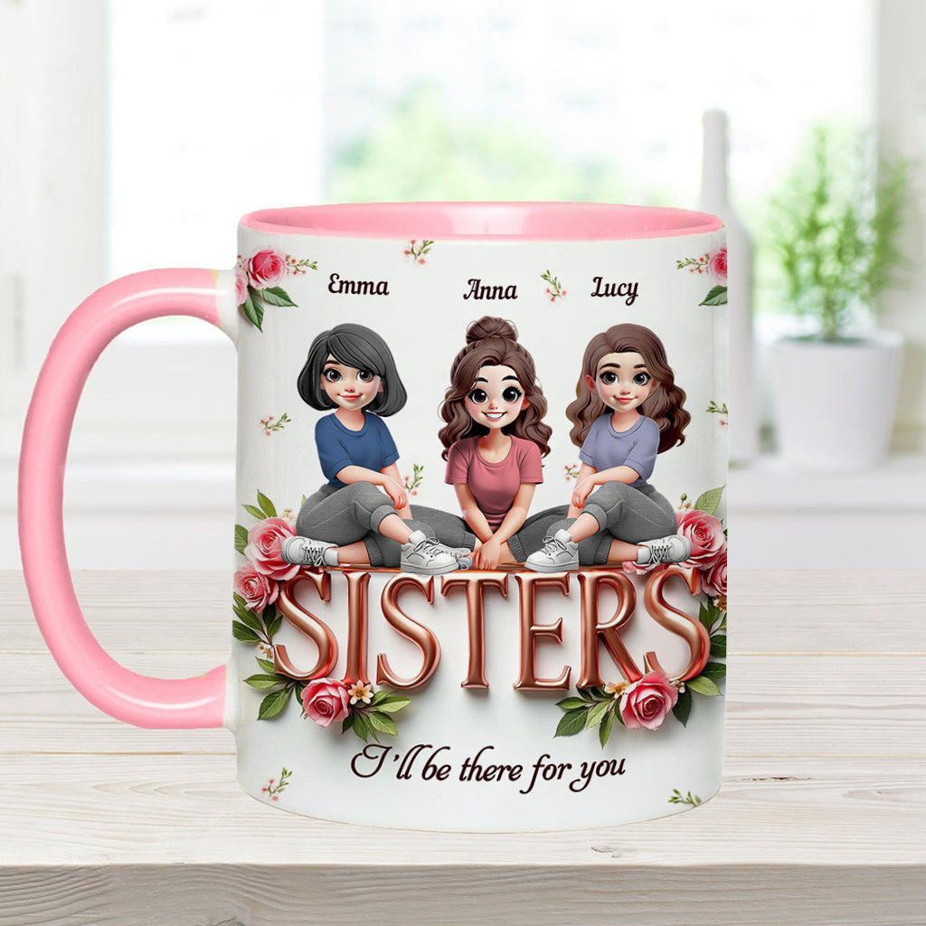 Sisters - Personalized Bestie Accent Mug
