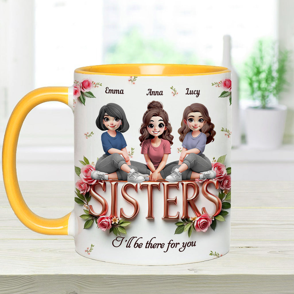 Sisters - Personalized Bestie Accent Mug