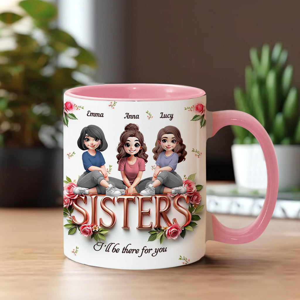 Sisters - Personalized Bestie Accent Mug