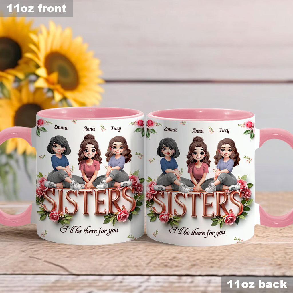 Sisters - Personalized Bestie Accent Mug
