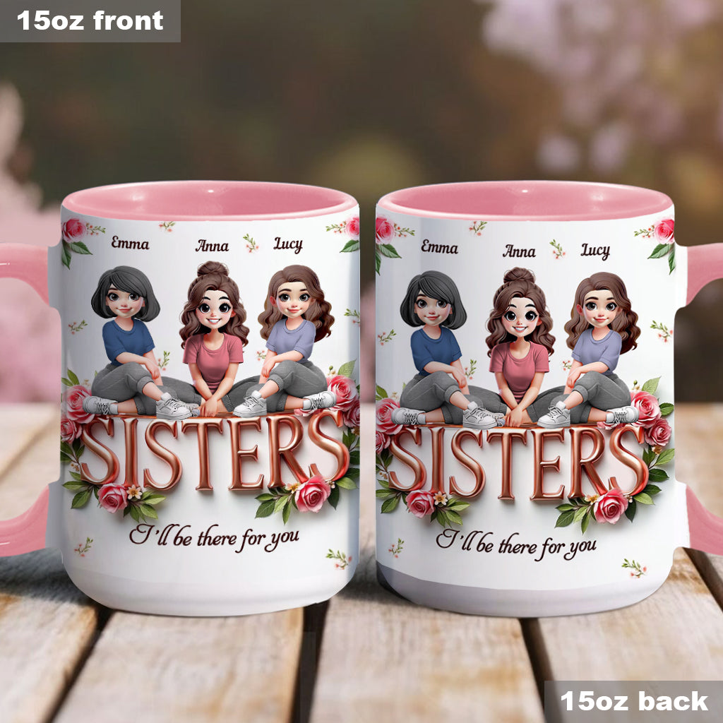 Sisters - Personalized Bestie Accent Mug