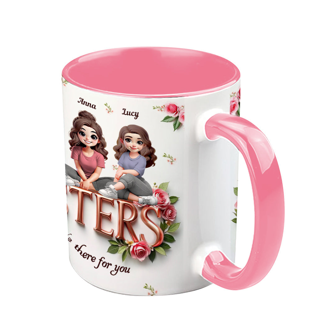 Sisters - Personalized Bestie Accent Mug