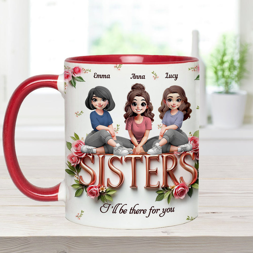 Sisters - Personalized Bestie Accent Mug