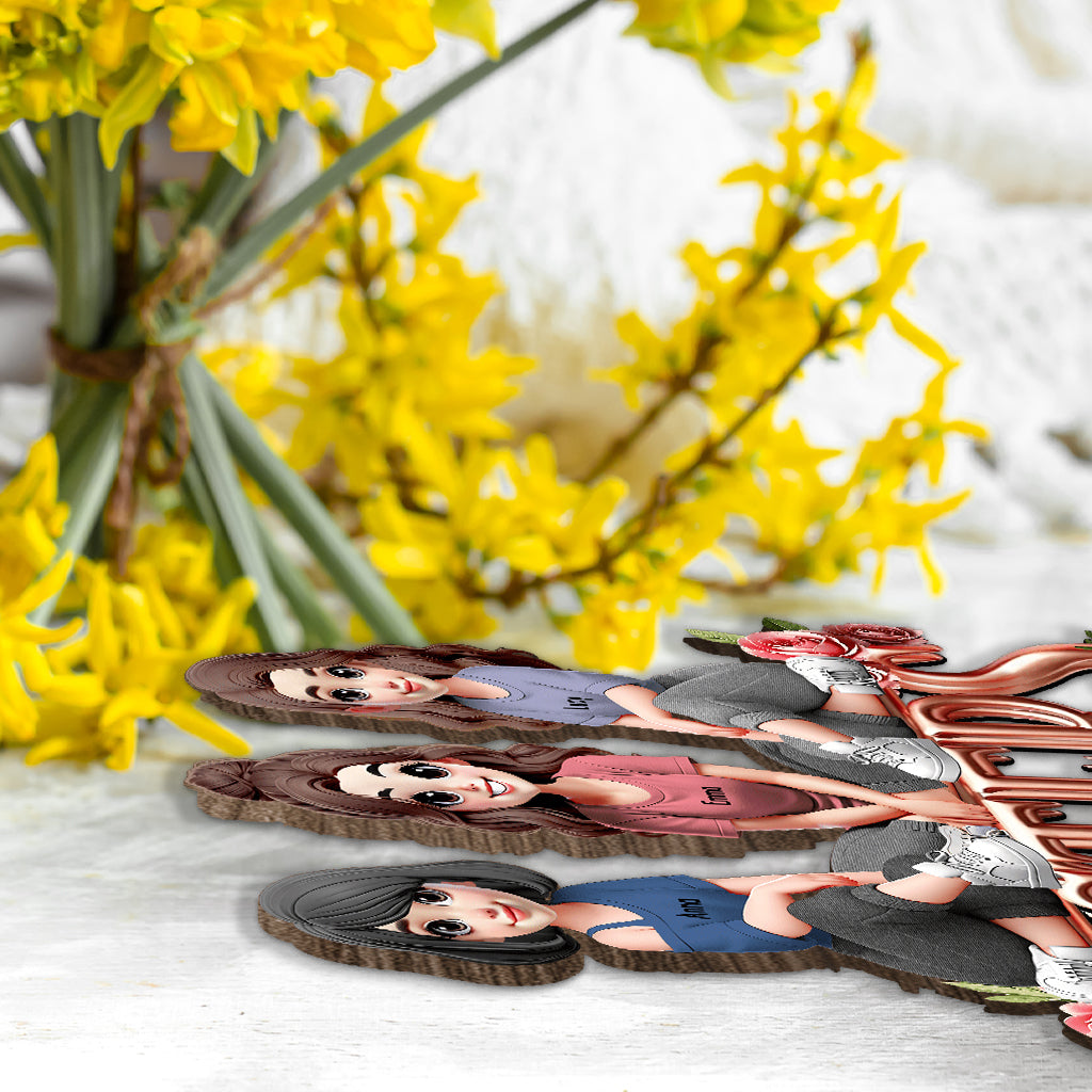 Sisters - Personalized Bestie 1 Layered Big Freestanding