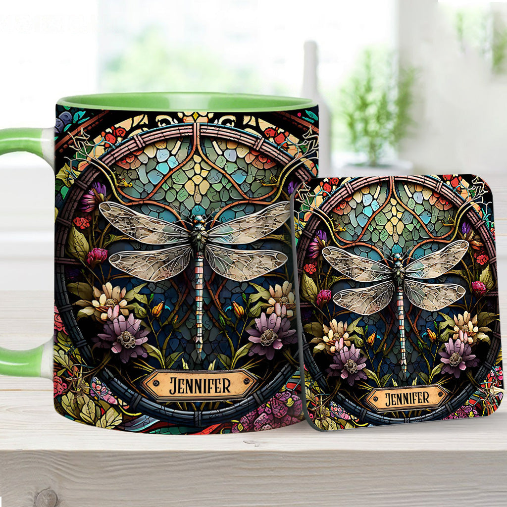 Beautiful Dragonfly - Personalized Gardening Accent Mug