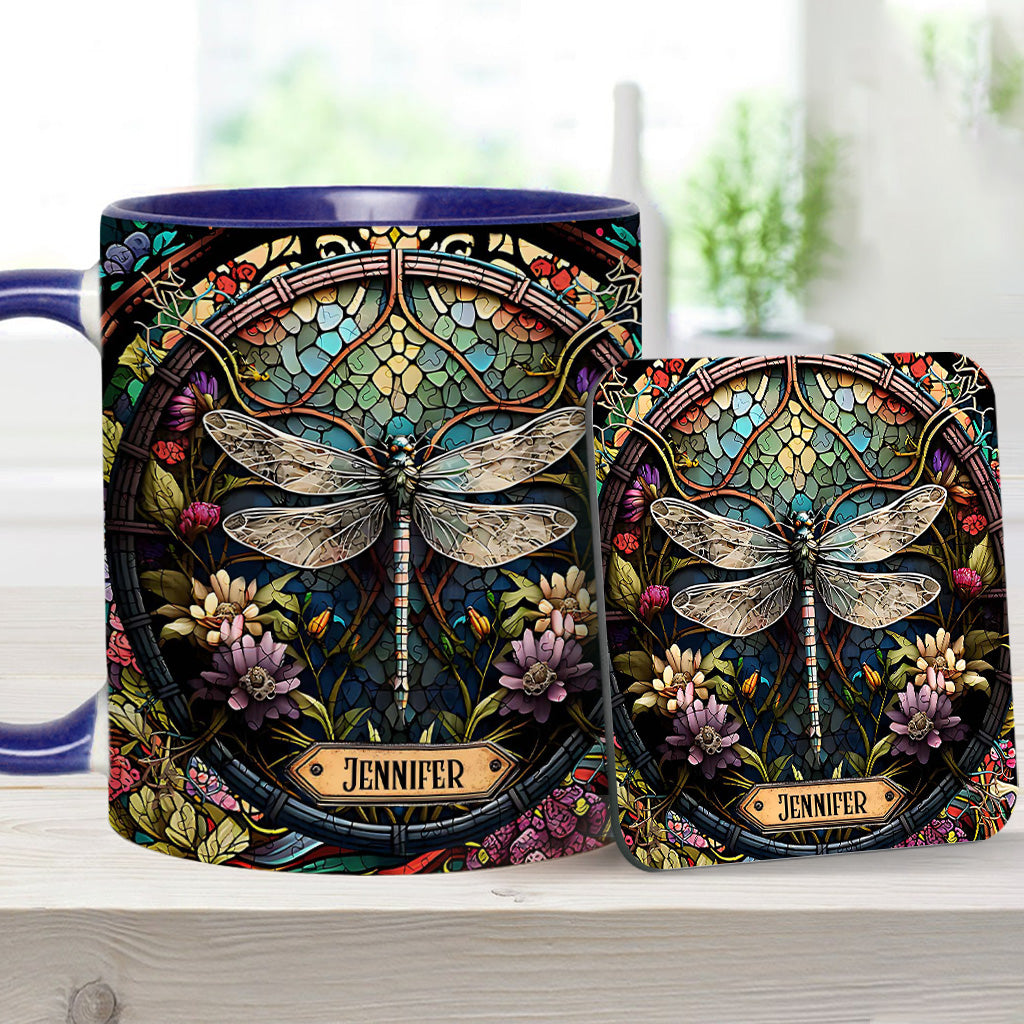 Beautiful Dragonfly - Personalized Gardening Accent Mug
