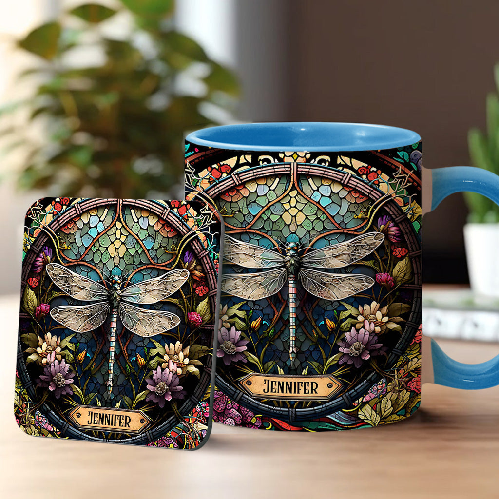 Beautiful Dragonfly - Personalized Gardening Accent Mug