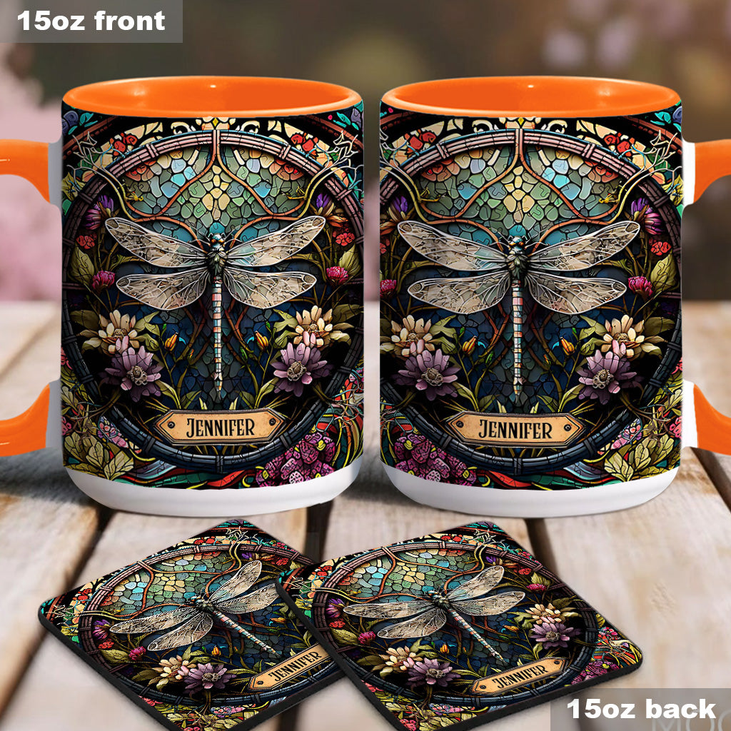 Beautiful Dragonfly - Personalized Gardening Accent Mug