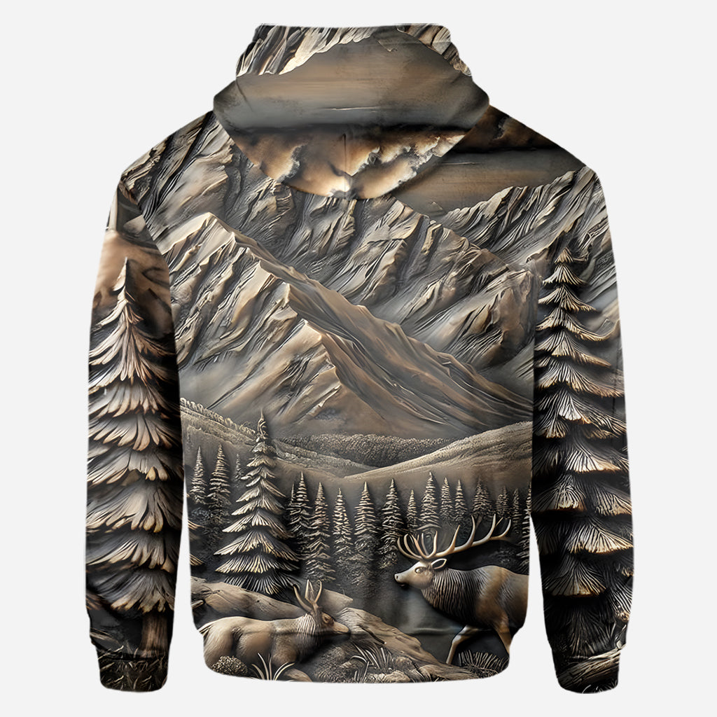 Born To Hunt Forced To Work - Personalized Hunting All Over Shirt