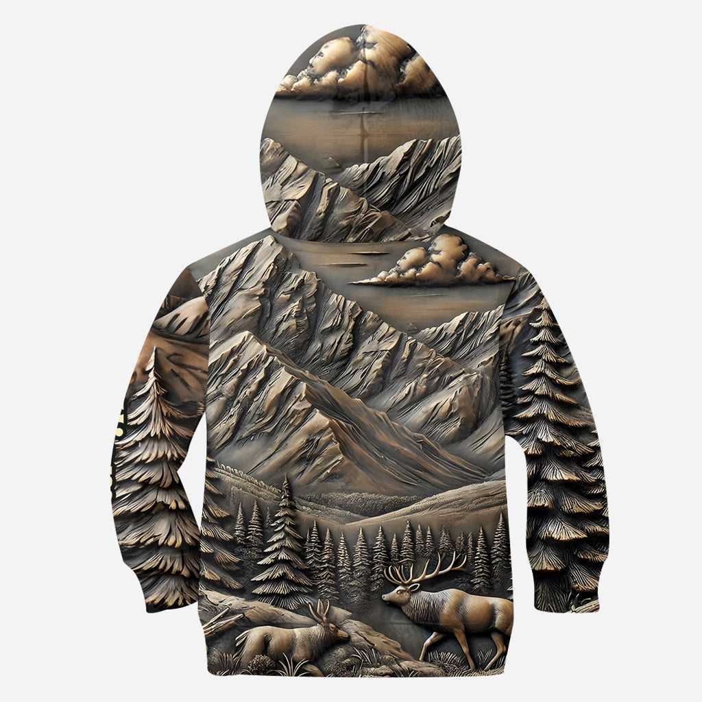 Born To Hunt Forced To Work - Personalized Hunting All Over Shirt