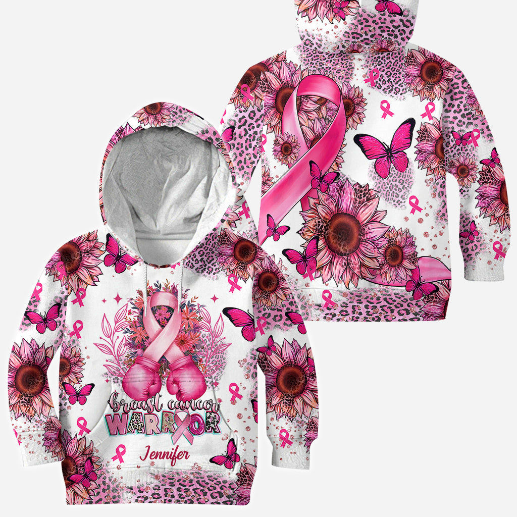 Breast Cancer Warrior - Personalized Breast Cancer Awareness All Over Shirt