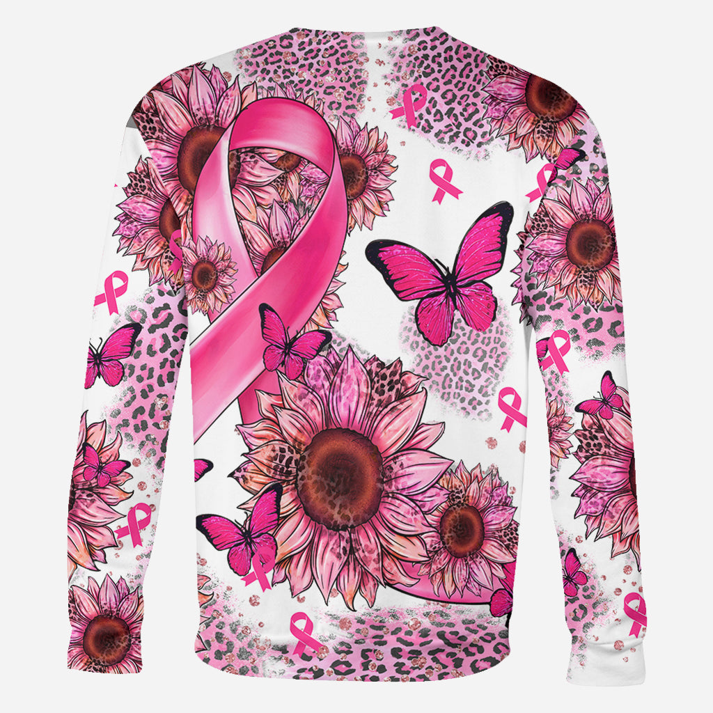 Breast Cancer Warrior - Personalized Breast Cancer Awareness All Over Shirt