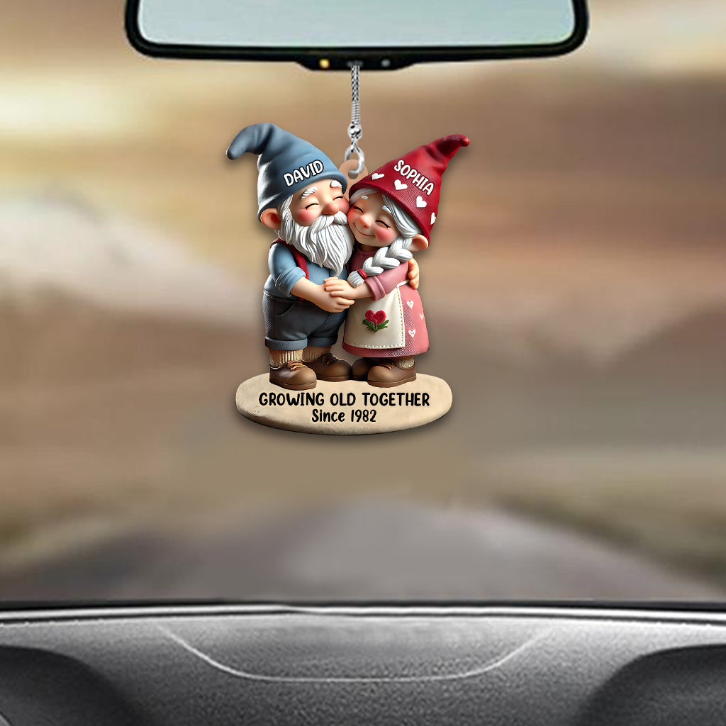 Growing Together - Personalized Husband And Wife Car Ornament