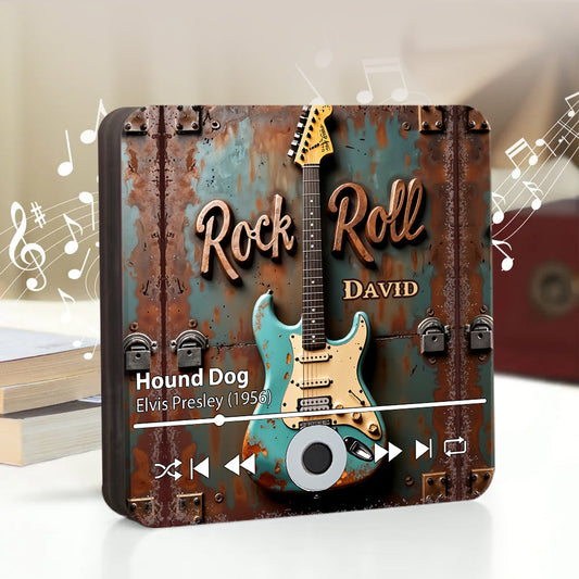 Rock N Roll - Personalized Guitar Music Fridge Magnet