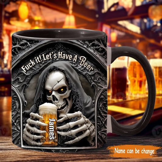 Let's Have A Beer - Personalized Beer Accent Mug