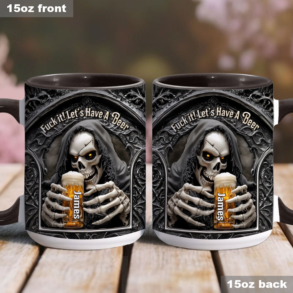 Let's Have A Beer - Personalized Beer Accent Mug