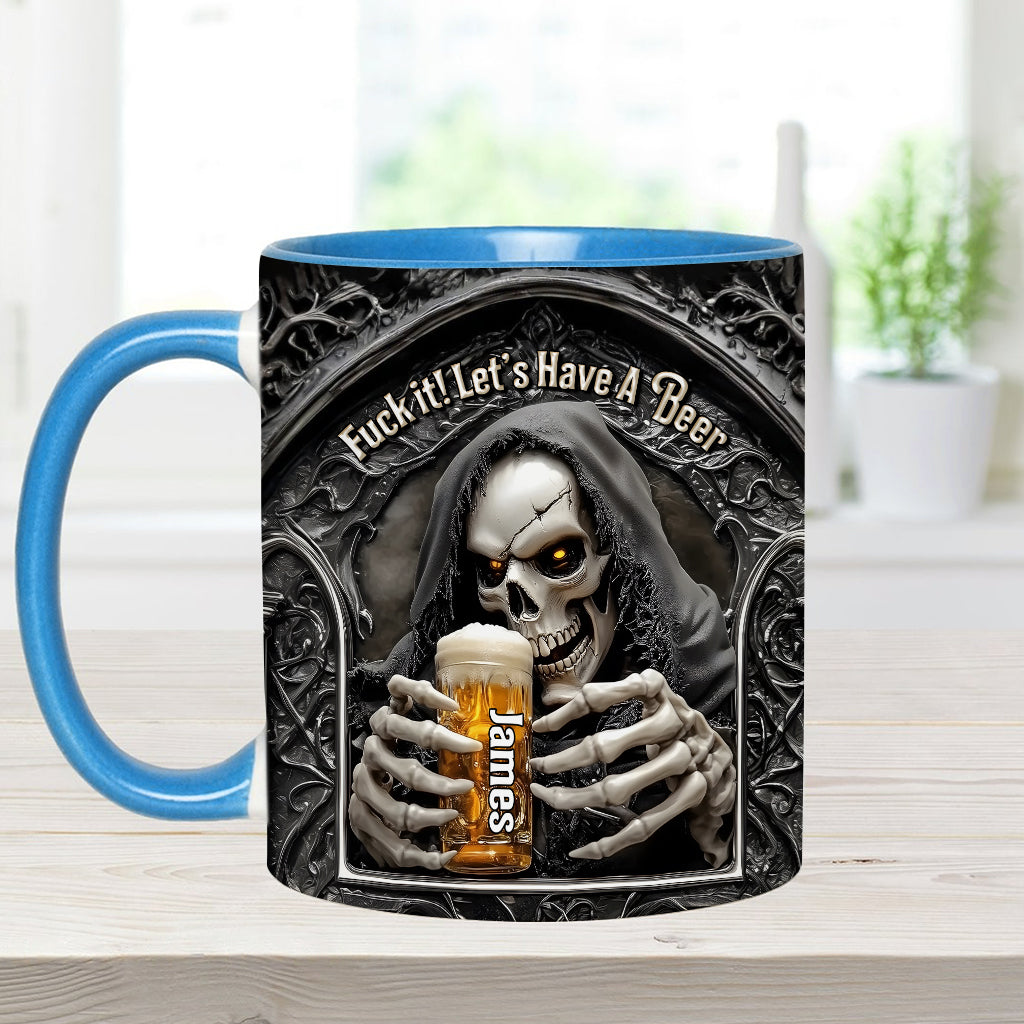 Let's Have A Beer - Personalized Beer Accent Mug