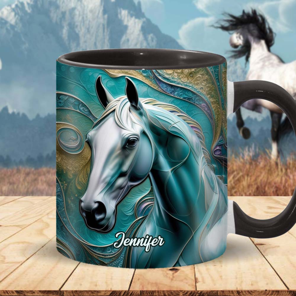 Beautiful Horse - Personalized Horse Accent Mug