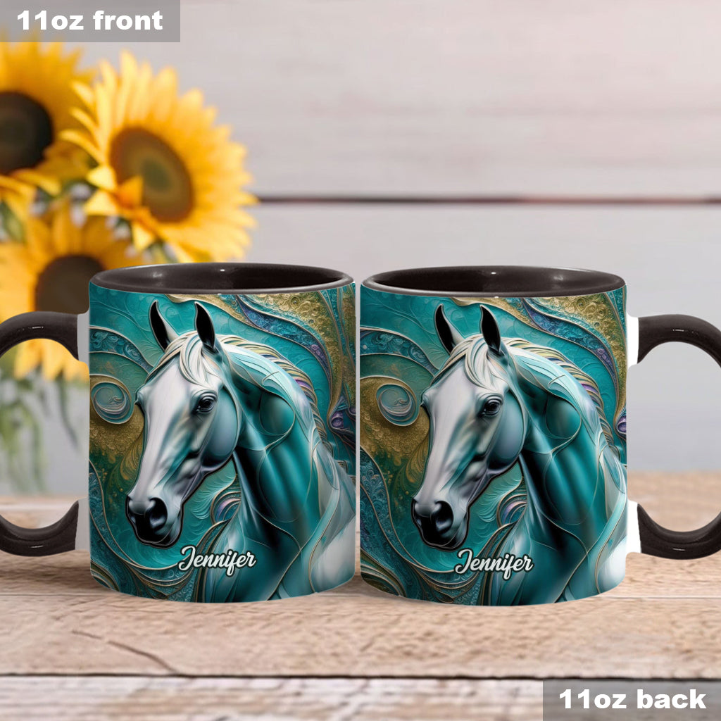 Beautiful Horse - Personalized Horse Accent Mug