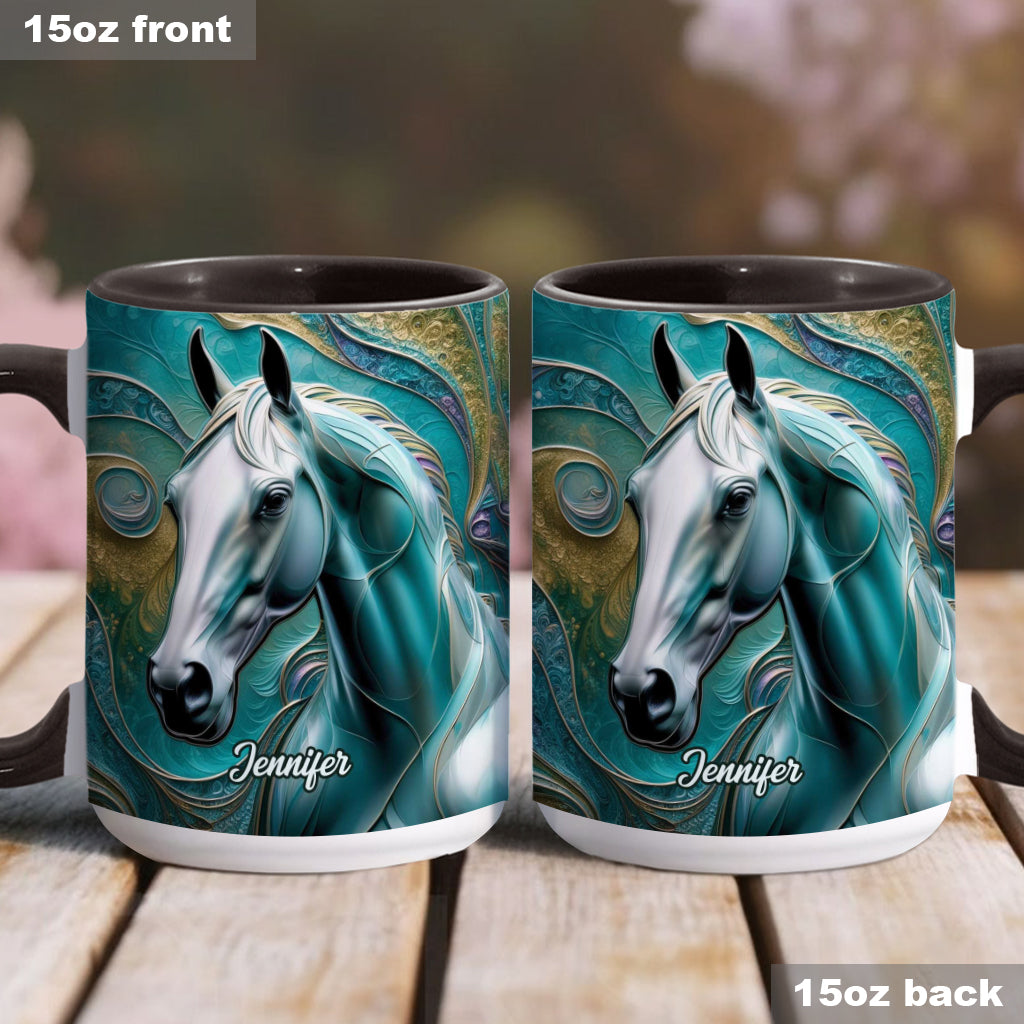 Beautiful Horse - Personalized Horse Accent Mug