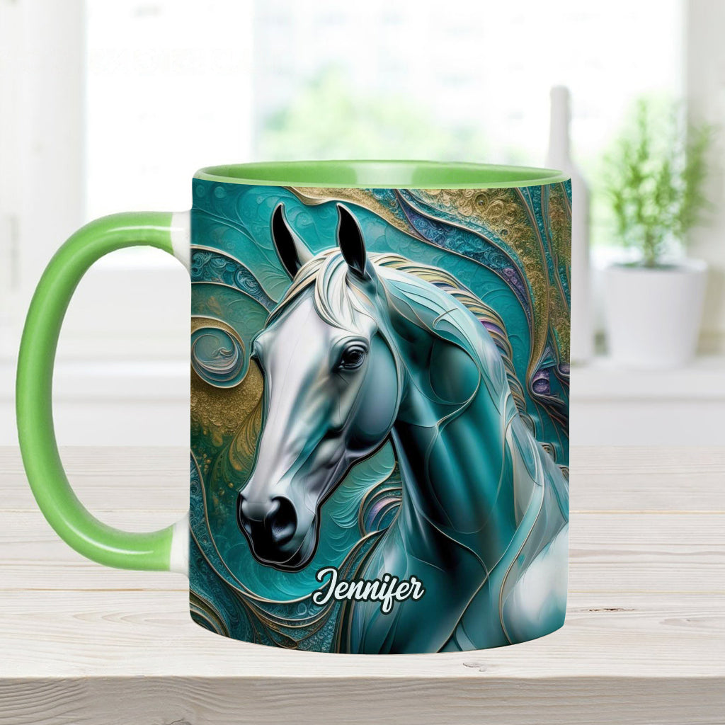 Beautiful Horse - Personalized Horse Accent Mug