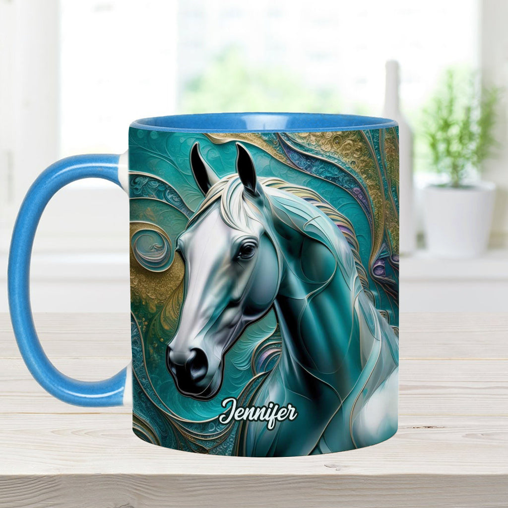 Beautiful Horse - Personalized Horse Accent Mug