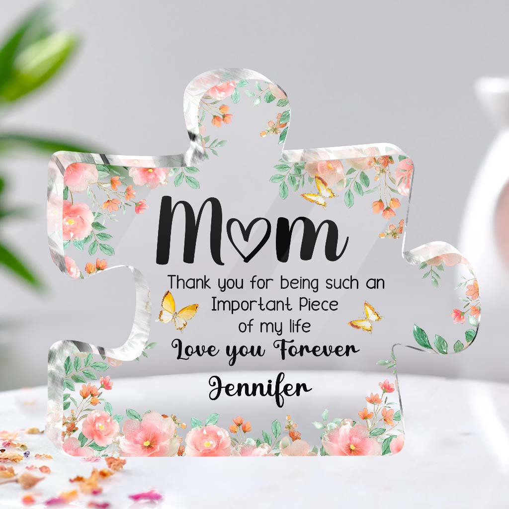 Love You Forever - Personalized Mother Custom Shaped Acrylic Plaque