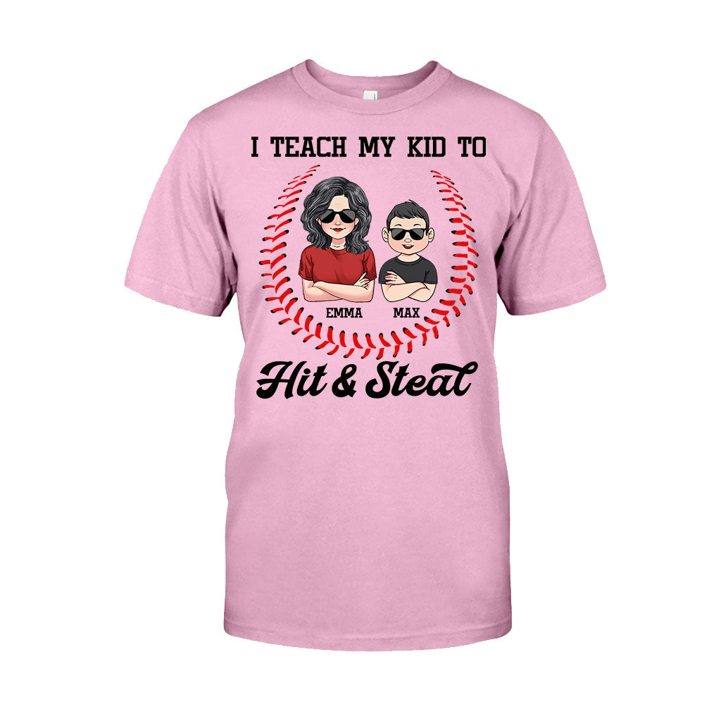 I Teach My Kid - Personalized Baseball T-shirt and Hoodie