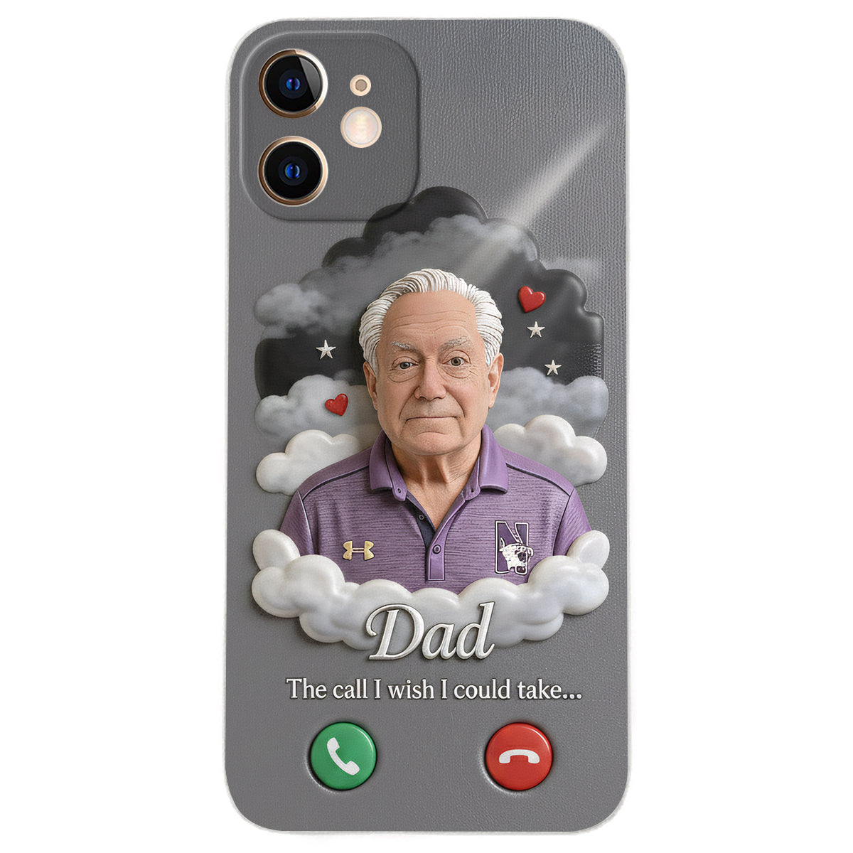 The Call I Wish I Could Take... - Personalized Memorial Leather Phone Case