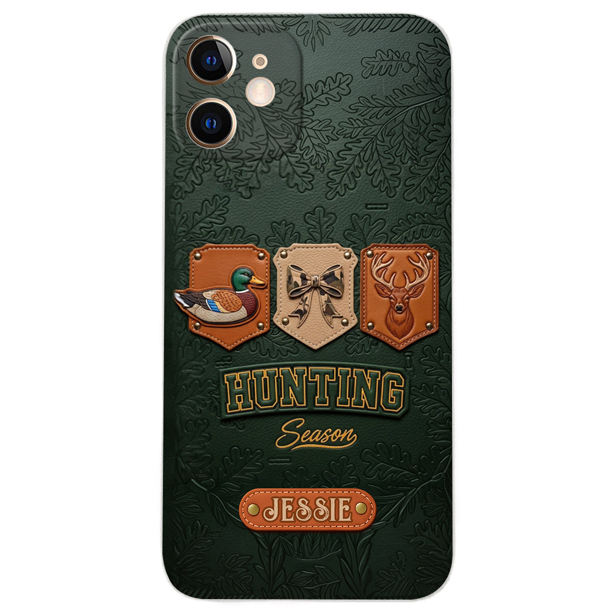 Hunting Season - Personalized Hunting Leather Phone Case