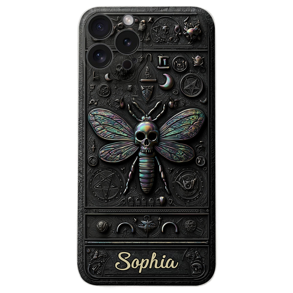 Gothic Witch - Personalized Witch Leather Phone Case