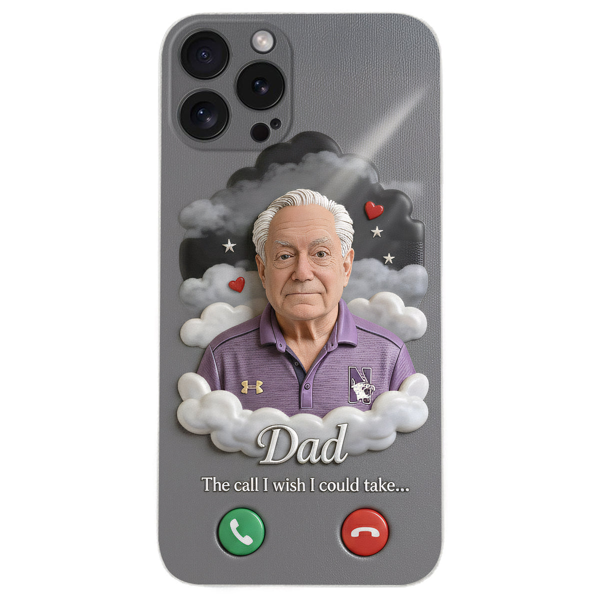 The Call I Wish I Could Take... - Personalized Memorial Leather Phone Case