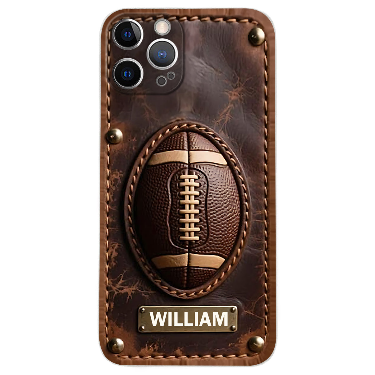 Gameday - Personalized Football Leather Phone Case