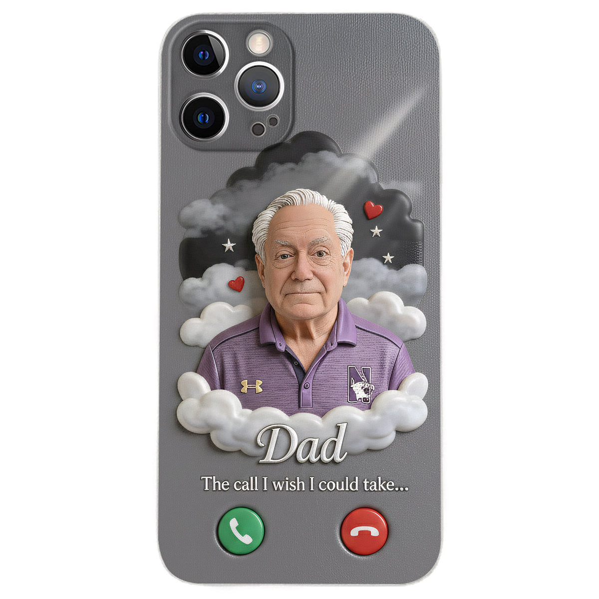 The Call I Wish I Could Take... - Personalized Memorial Leather Phone Case
