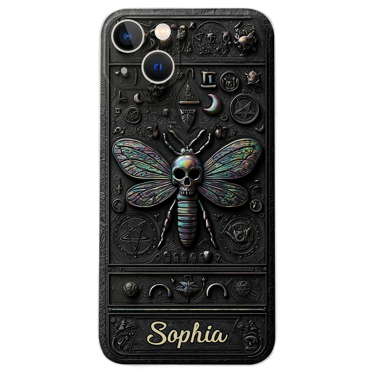 Gothic Witch - Personalized Witch Leather Phone Case