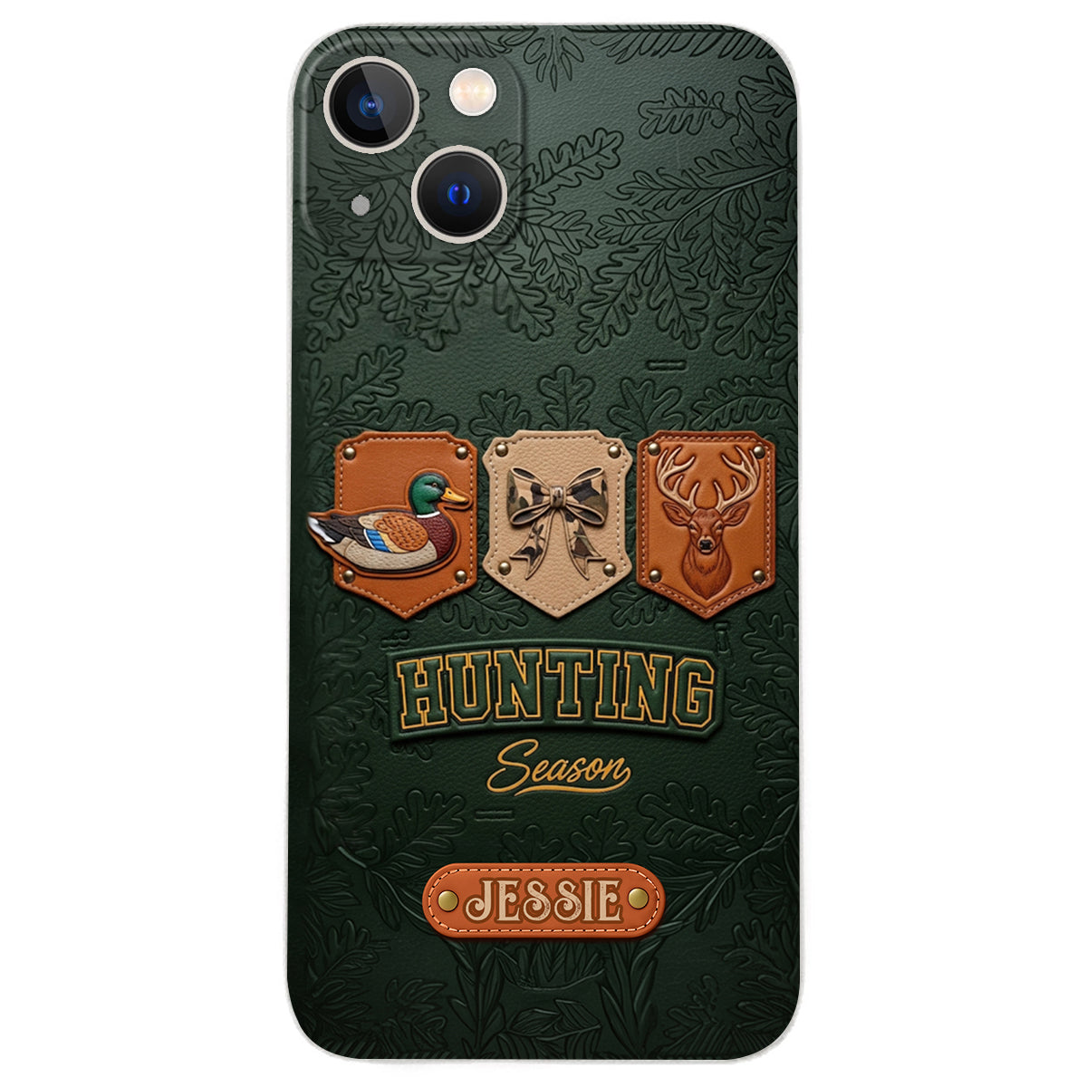Hunting Season - Personalized Hunting Leather Phone Case