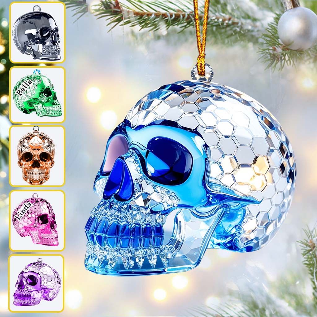 Stunning Skull - Personalized Skull Ornament