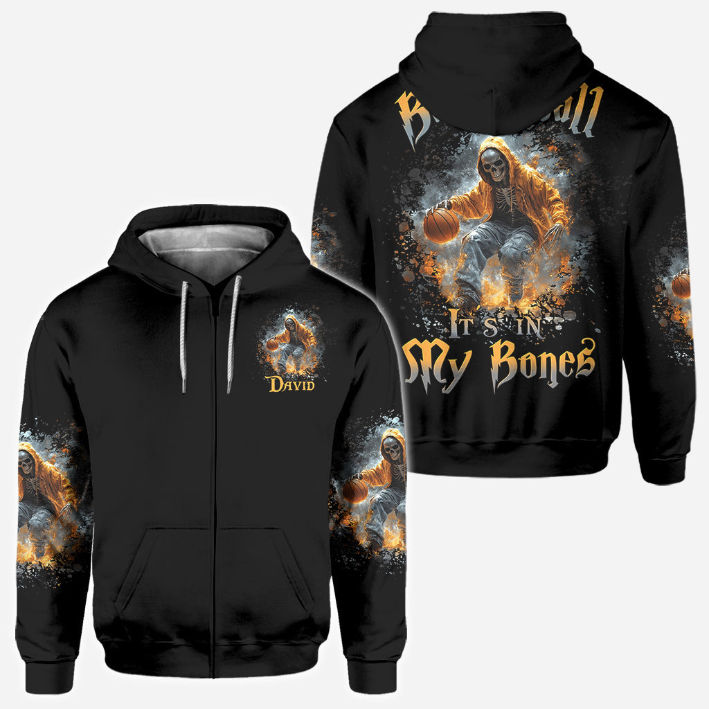 Basketball Is In My Bones - Personalized Basketball All Over Shirt