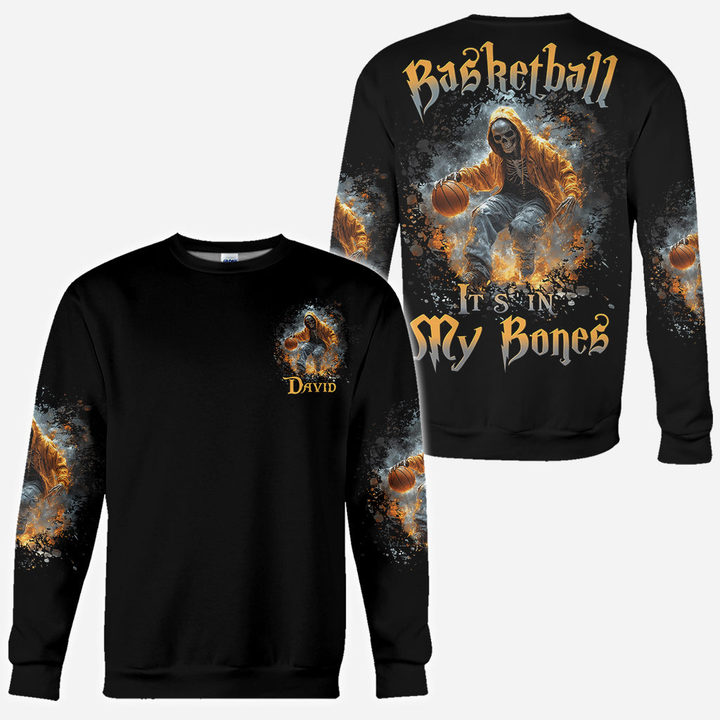 Basketball Is In My Bones - Personalized Basketball All Over Shirt