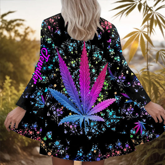 Stoner Chick - Personalized Weed Cardigan