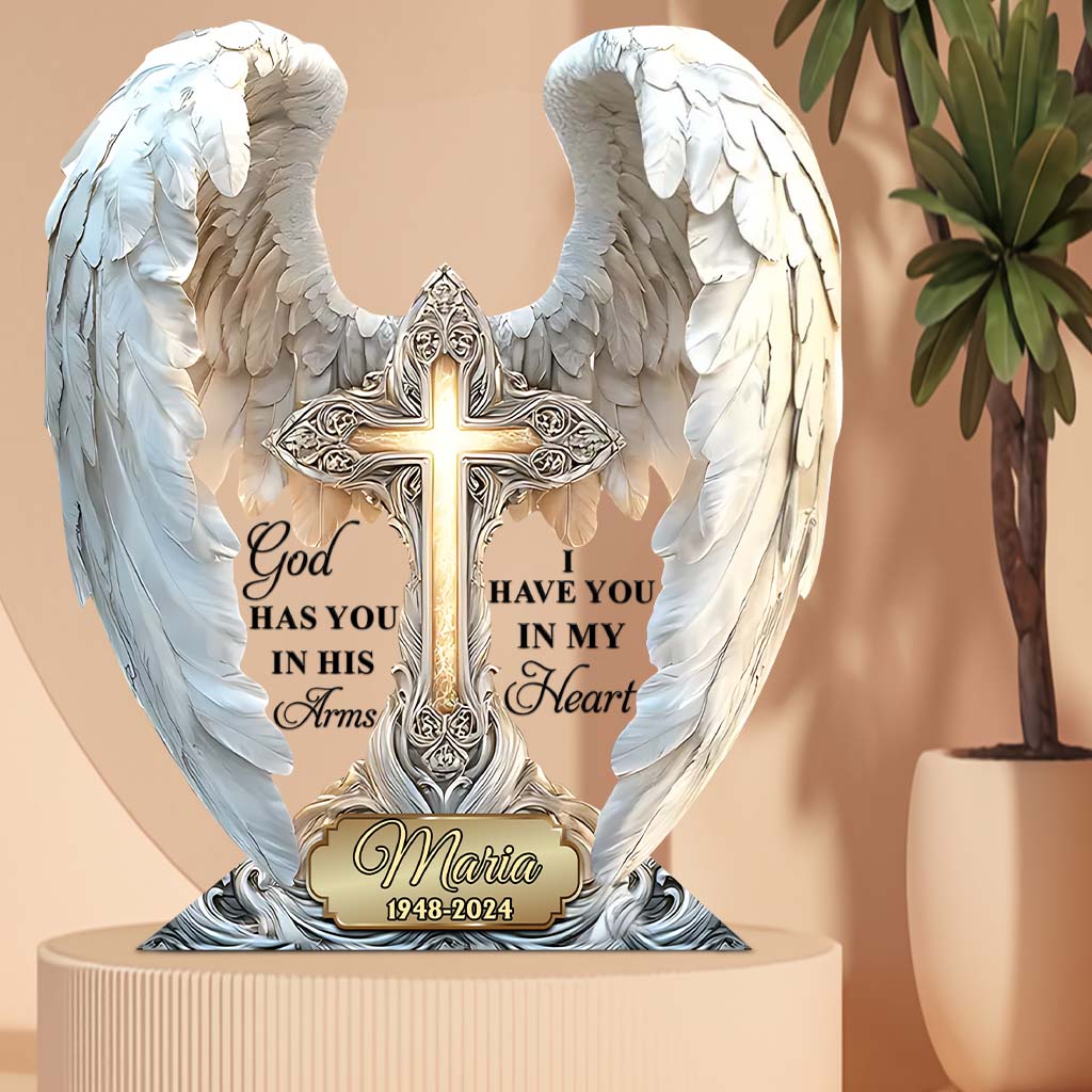 I Have You In My Heart - Personalized Memorial Custom Shaped Acrylic Plaque