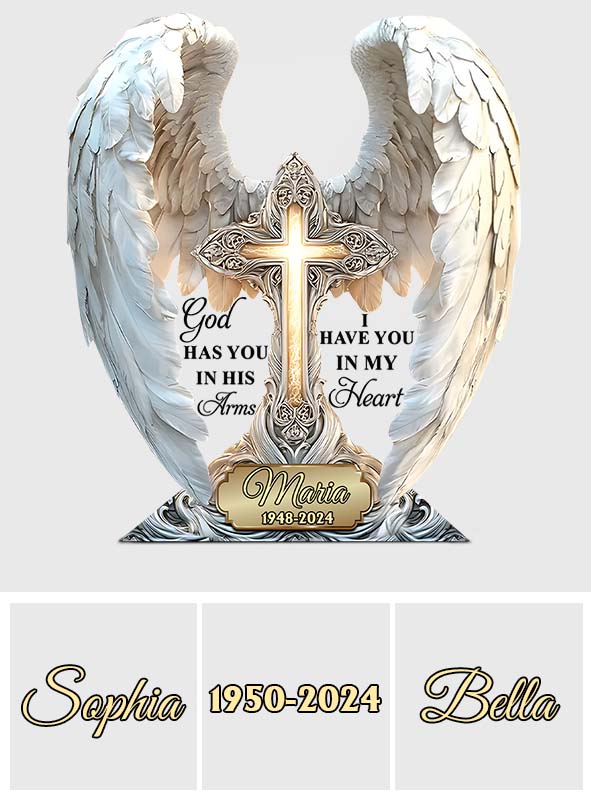 I Have You In My Heart - Personalized Memorial Custom Shaped Acrylic Plaque