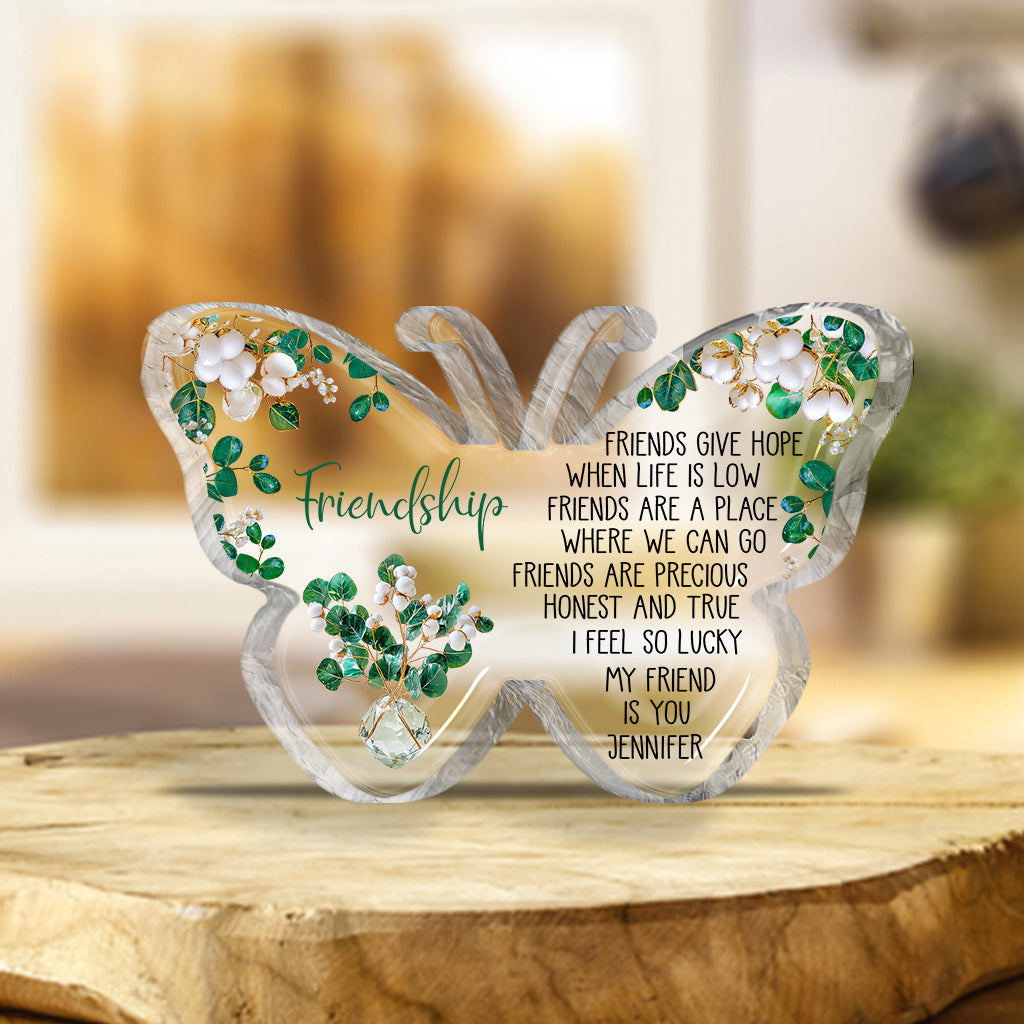 My Friend Is You - Personalized Bestie Custom Shaped Acrylic Plaque