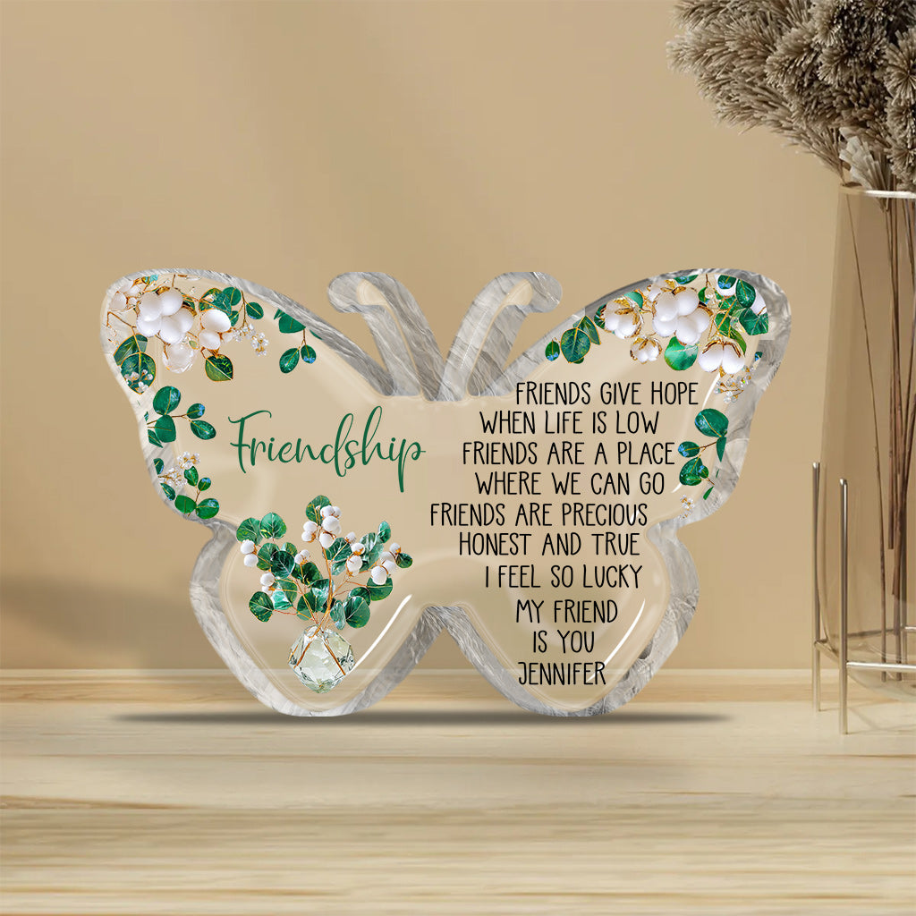 My Friend Is You - Personalized Bestie Custom Shaped Acrylic Plaque