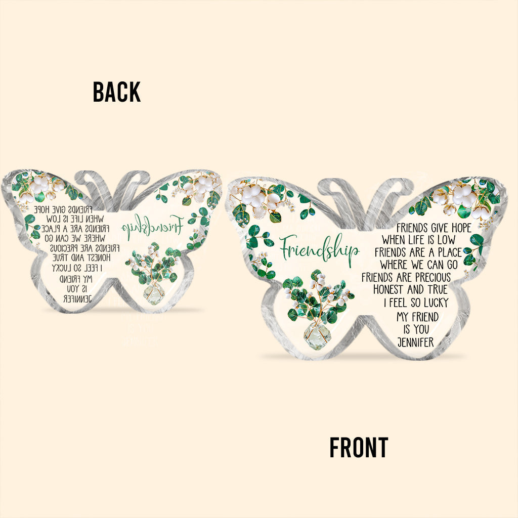 My Friend Is You - Personalized Bestie Custom Shaped Acrylic Plaque