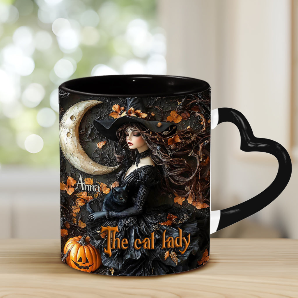 The Witch - Personalized Witch Heart Handle Mug