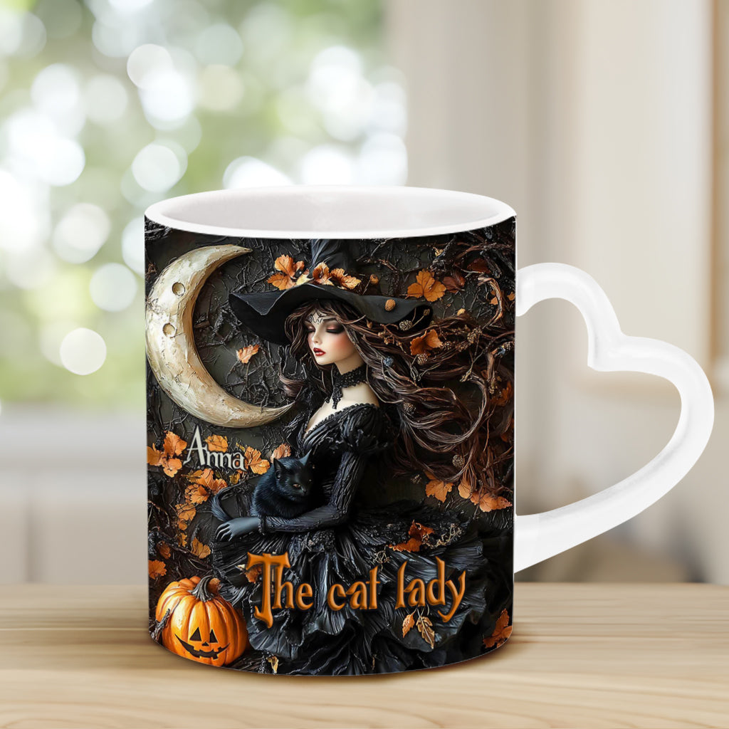 The Witch - Personalized Witch Heart Handle Mug